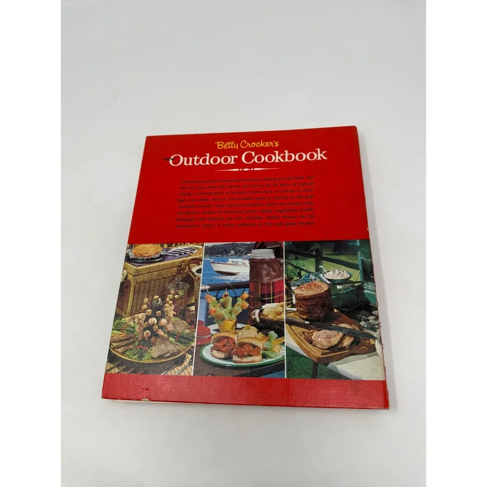 Betty Crocker New Outdoor Cookbook Barbecues 1967 First Edition Spiral Hardcover